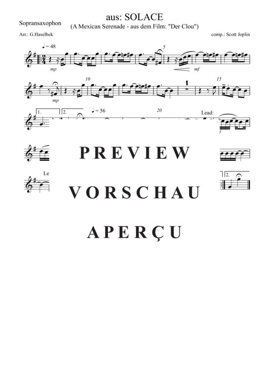 gallery: Solace , , (Saxophon Quartett SATB)