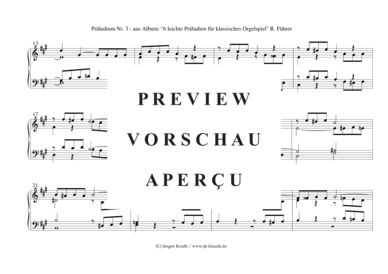 gallery: Präludien Nr.3  aus 6 leichte Präludien für klassisches Orgelspiel , , (Orgel Solo)