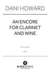 Produktbild zu: An Encore for Clarinet and Wine