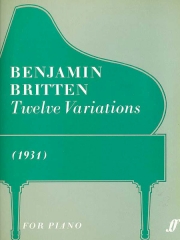 cover: Twelve Variations, Benjamin Britten, Klavier