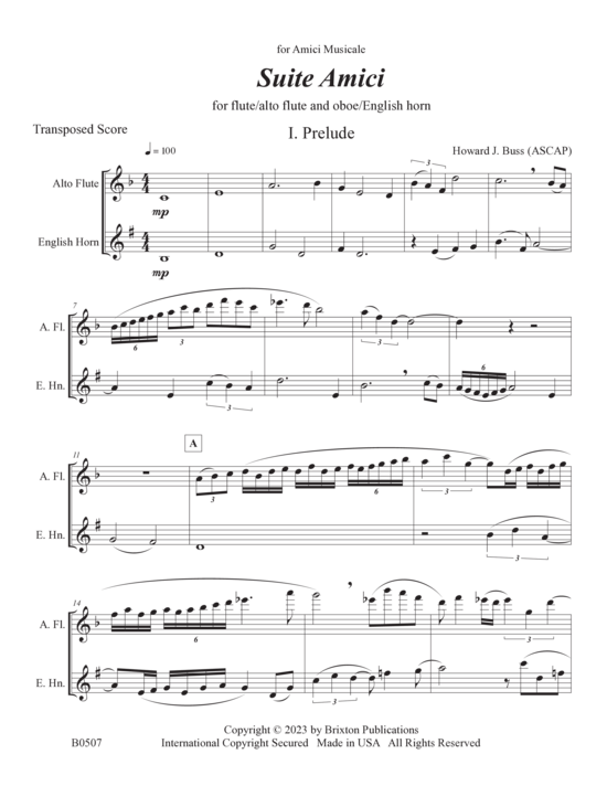 gallery: Suite Amici , , (Querflöte/Alt Flöte und Oboe/Englischhorn)