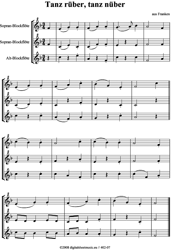 Tanz rüber, Tanz nüber - 3 BFL