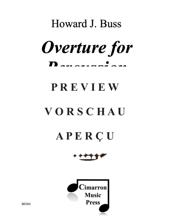 gallery: Overture for Percussion , , (4 Schlagzeuger)