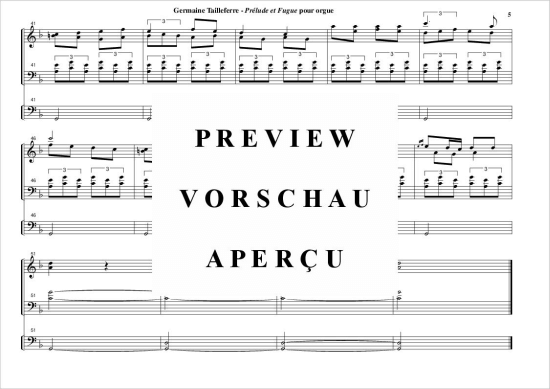 gallery: Prélude et Fugue , , (Orgel Solo)