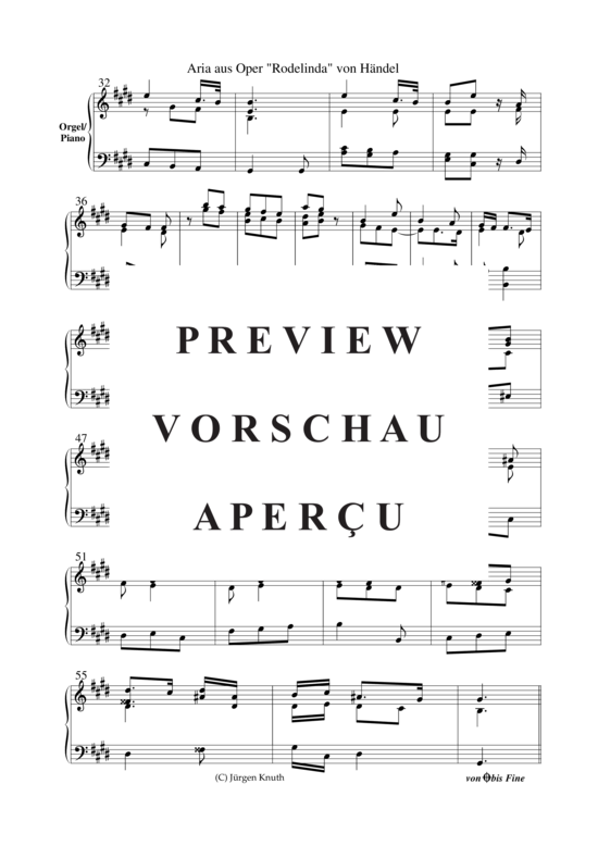 gallery: Aria (aus der Oper Rodelinda) , ,  (Gesang SATB + Klavier)