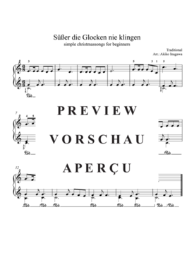 gallery: Süßer die Glocken nie klingen , , (Klavier einfach)