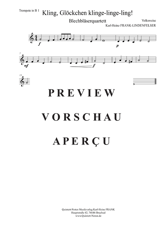 gallery: Kling Glöckchen Klingelingeling , , (Blechbläserquartett)