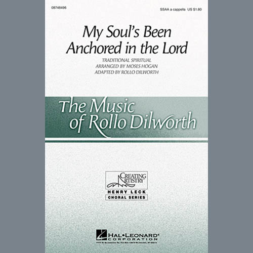 cover: My Soul's Been Anchored In The Lord, Moses Hogan, Chor