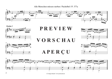 gallery: Alle Menschen müssen sterben (Choral mit 8 Partiten) , ,  (Orgel Solo)