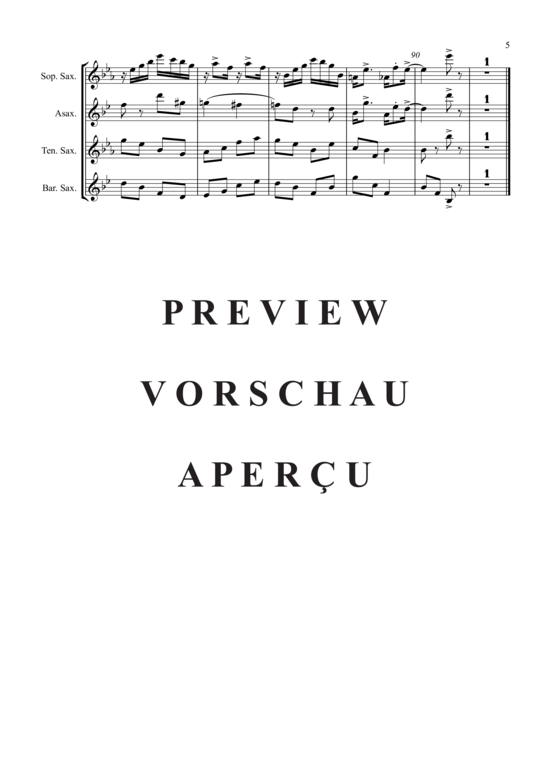 gallery: The Easy Winners , , (Saxophon Quartett SATB)