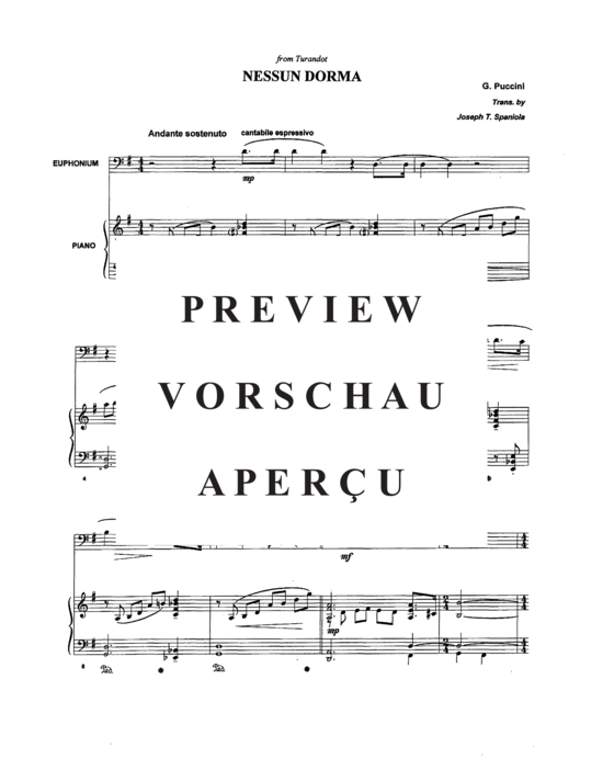 gallery: Four Puccini Arias , , (Euphonium + Klavier)