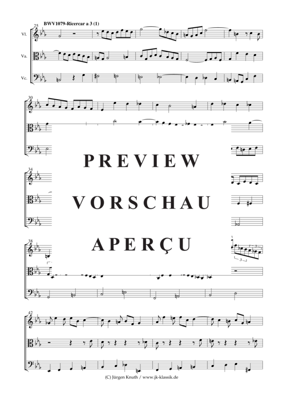 gallery: Musikalisches Opfer BWV 1079 Ricerar a3 (1) , ,  (Trio: Violine, Viola, Cello)