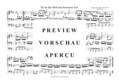 gallery: Es ist das Heil uns kommen her BWV 638 , , (Klavier/Cembalo/Orgel Solo)