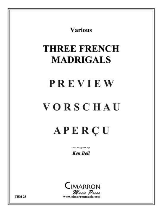 gallery: Drei französische Madrigale , , (Horn Quartett)