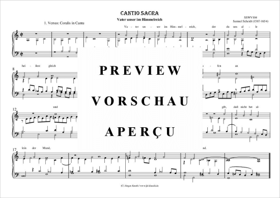 gallery: CANTIO SACRA Vater unser im Himmelreich, 1. Versus: Coralis in Cantu (Manual) , ,  (Orgel Solo)