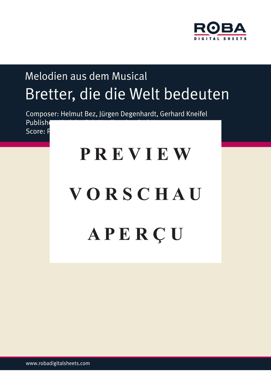 gallery: Bretter, die die Welt bedeuten - 8 Lieder , , (Klavier + Gesang)