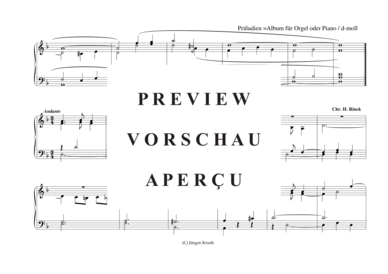gallery: Präludien D-Moll , , (Orgel/Klavier Solo)