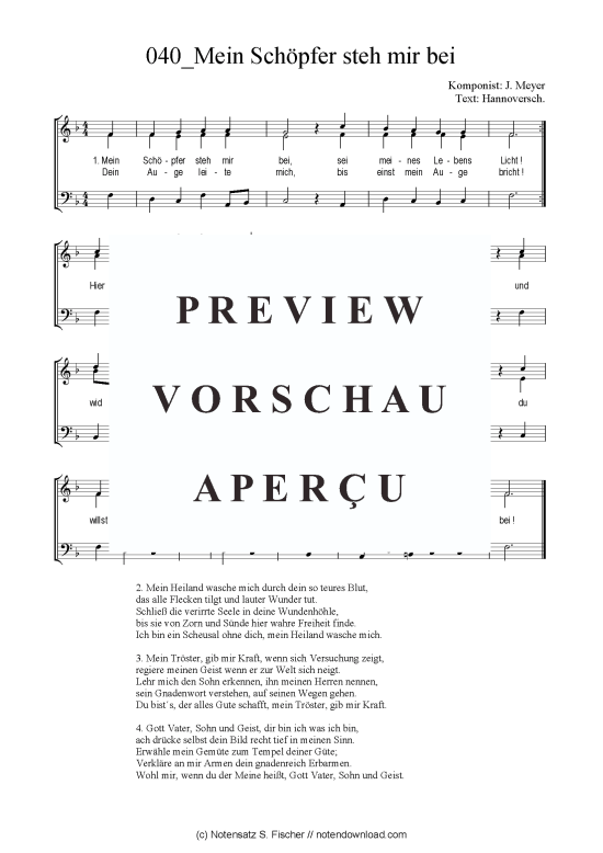 gallery: Mein Schöpfer steh mir bei , , (Gemischter Chor SAB)