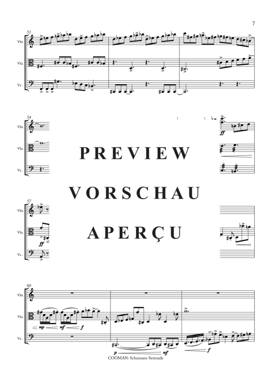 gallery: Schumann Serenade , , (Streicher Trio für Violine, Viola, Violoncello)