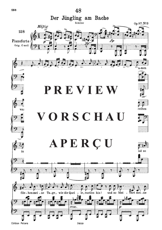 gallery: Der Jüngling am Bache D.638 , , (Gesang tief + Klavier)