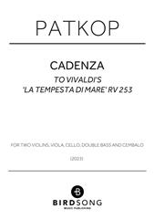 Product picture to: Cadenza to Vivaldi's 'La tempesta di mare' RV 253