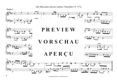 gallery: Alle Menschen müssen sterben (Choral mit 8 Partiten) , ,  (Orgel Solo)