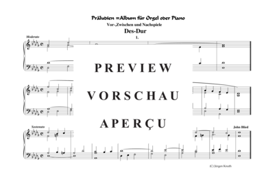 gallery: Präludien Des-Dur , , (Orgel/Klavier Solo)