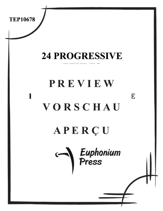 gallery: 24 Progressive Etudes , , (Euphonium/Posaune Solo)