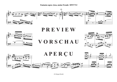 gallery: Jesu, meine Freude, Fantasia sopra , , (Orgel Solo)