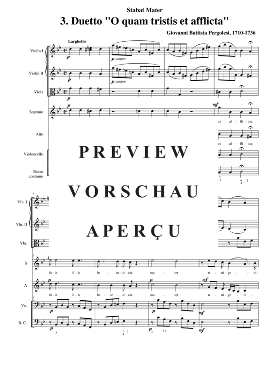 gallery: Stabat Mater (Partitur) , ,  (Ensemble für Sopran, Alt + Streicher, BC)