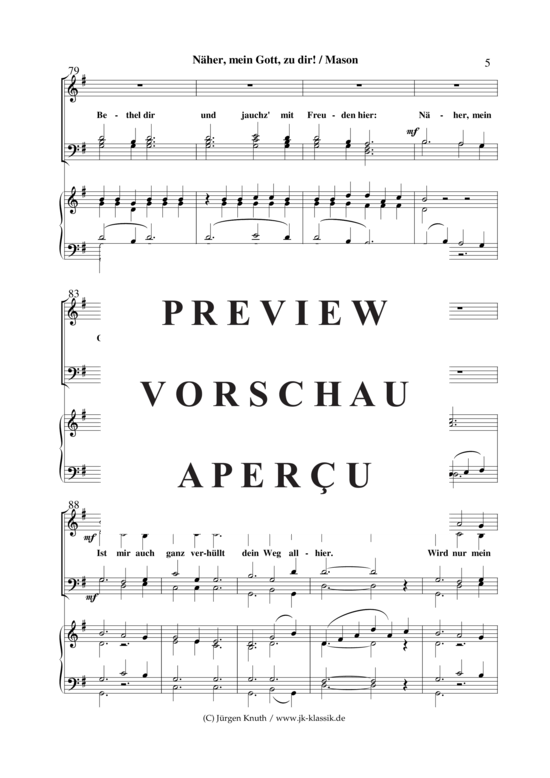 gallery: Näher, mein Gott, zu dir! , , (Klavier + Gesang SATB)