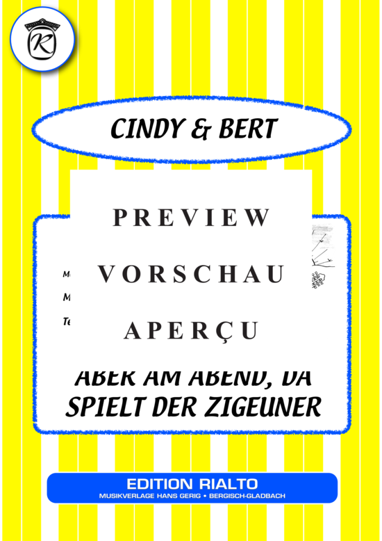 gallery: Aber am Abend, da spielt der Zigeuner , Cindy u. Bert, (Klavier + Gesang)