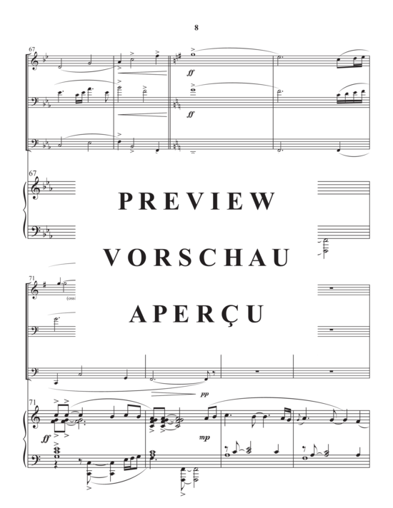 gallery: Reflections , , (Quartett für Horn in F, Posaune, Tuba + Piano)