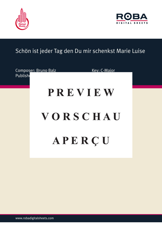 gallery: Schön ist jeder Tag den Du mir schenkst Marie Luise , 	, (Klavier + Gesang)