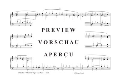 gallery: Präludien =Album für Orgel oder Piano (a-moll) , ,  (Orgel/Klavier Solo)