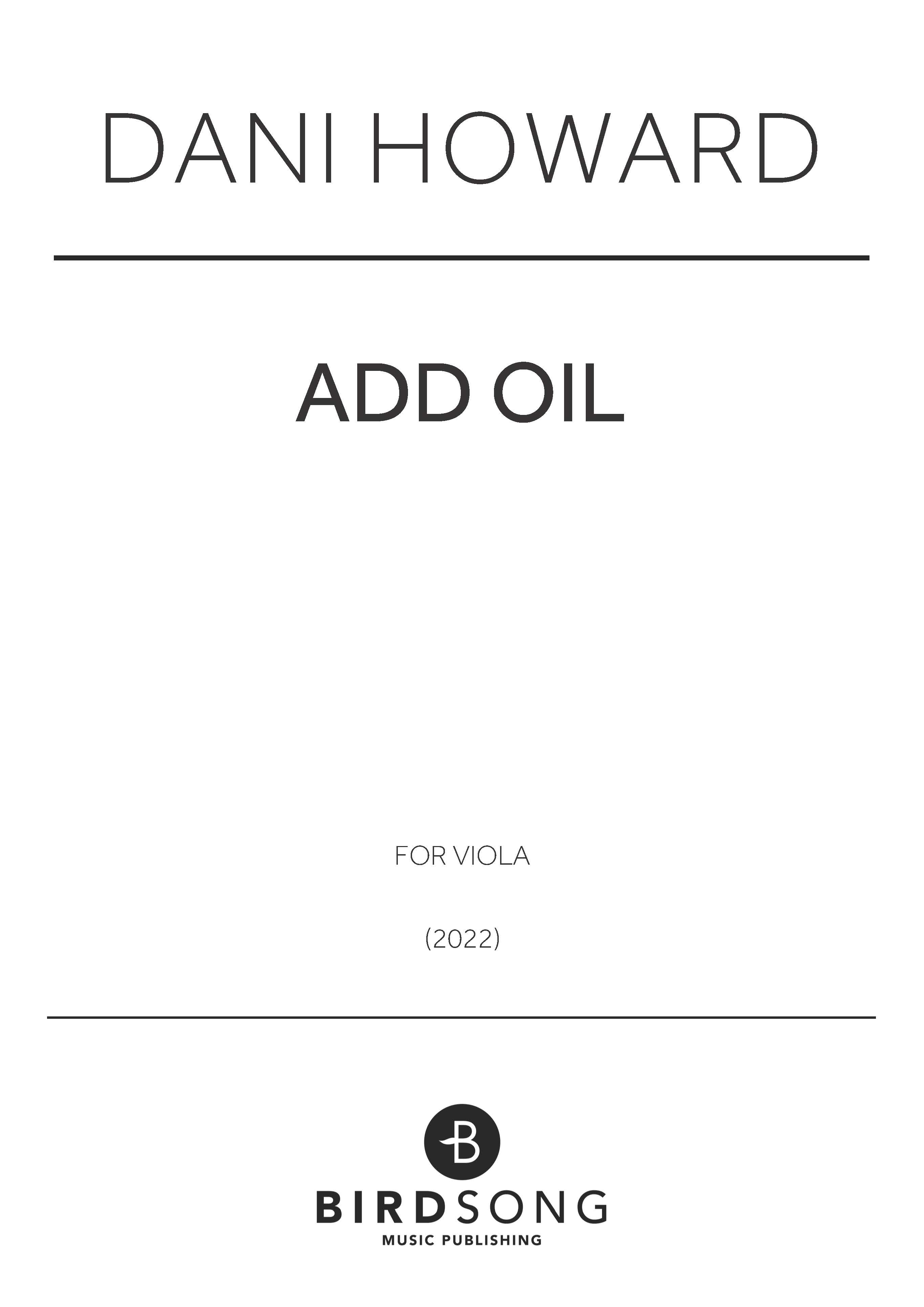 Produktbild zu: Add Oil