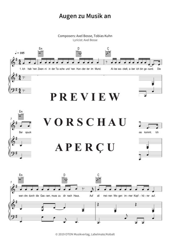 gallery: Augen zu Musik an , Bosse, (Gesang + Klavier, Gitarre)