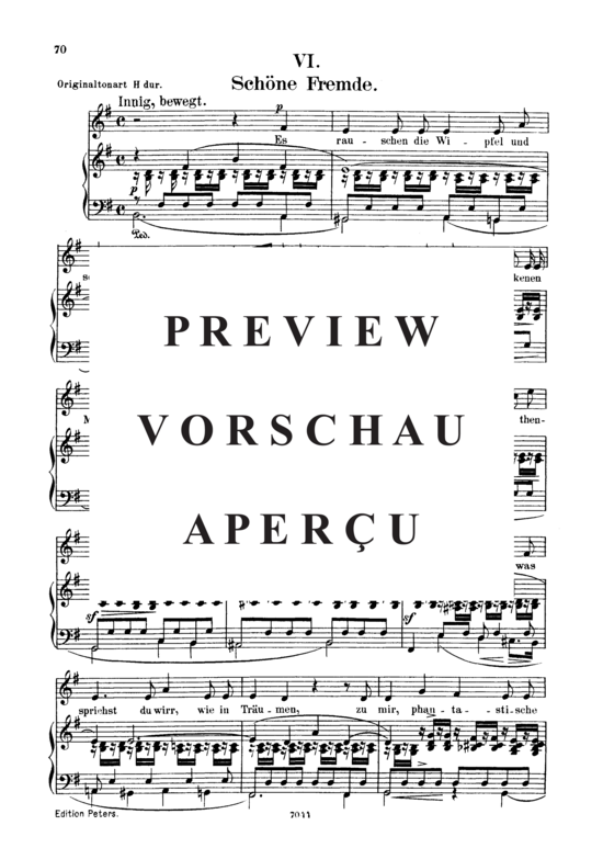 gallery: Schöne Fremde, Op.39 No.6 , , (Gesang tief + Klavier)