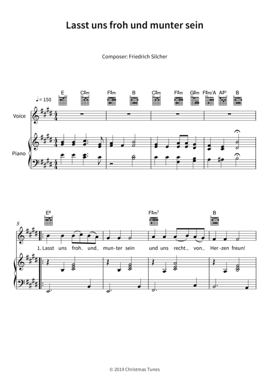 Lasst uns froh und munter sein 