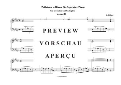 gallery: Präludien = Album für Orgel oder Piano (es-moll) , ,  (Klavier Solo)