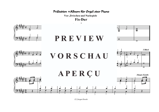 gallery: Präludien = Album für Orgel oder Piano (Fis-Dur) , ,  (Klavier Solo)