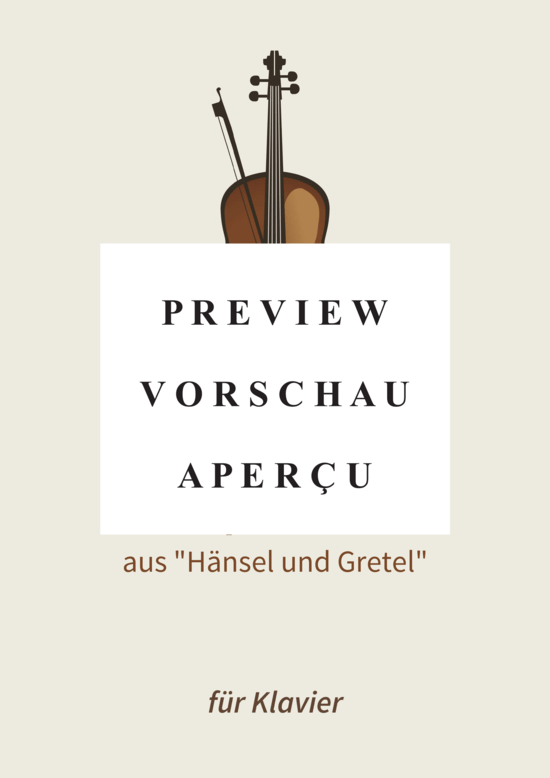 gallery: Knusperwalzer - aus Hänsel und Gretel , , (Klavier Solo)