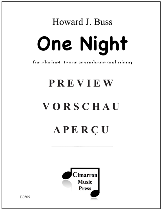 gallery: One night , , (Klarinette, Tenor Saxophon und Klavier)