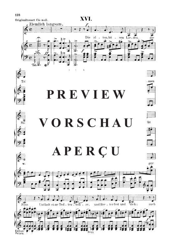 gallery: Die alten, bösen Lieder, Op.48 No.16 , , (Gesang tief + Klavier)