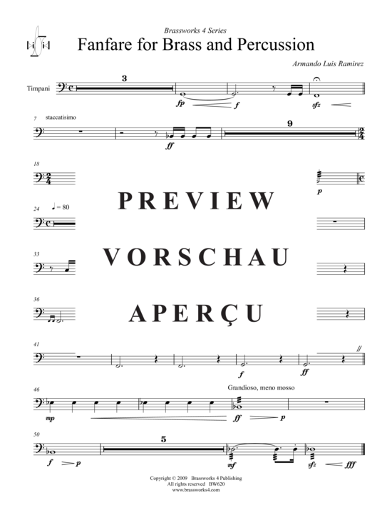 gallery: Fanfare for Brass and Percussion , , (Blechbläser Septett)