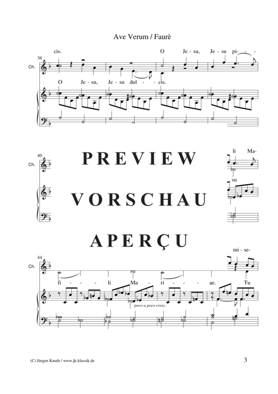 gallery: Ave Verum, Opus 65, No. 1 , , (2 Stimmen S/A-T/B + Orgel)