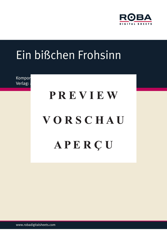 gallery: Ein bißchen Frohsinn , Kickers, Hardy, (Klavier + unterlegter Text)