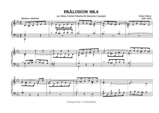 gallery: Präludien Nr.5  aus 6 leichte Präludien für klassisches Orgelspiel , , (Orgel Solo)