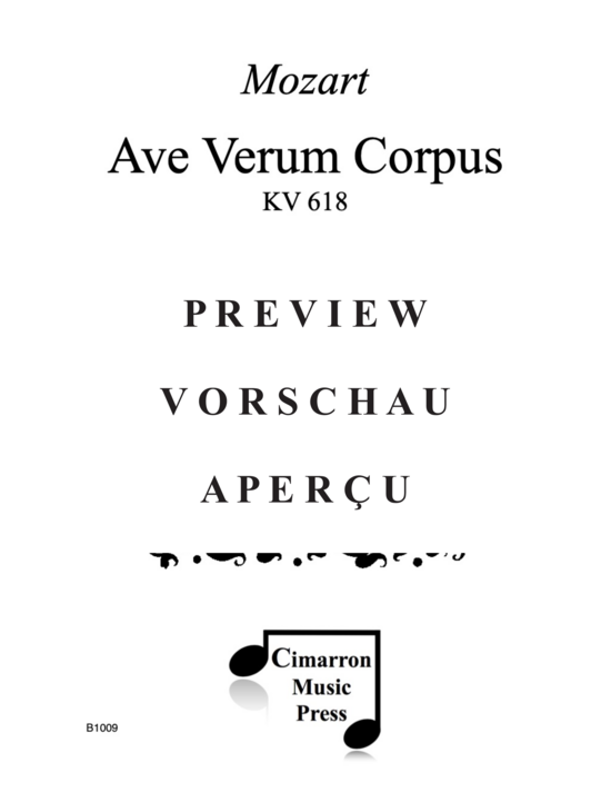 gallery: Ave Verum Corpus , , (4 Fagotte/Posaunen)