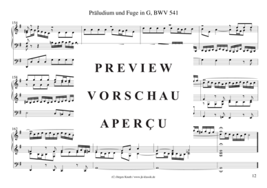 gallery: Präludium und Fuge in G, BWV 541 , , (Orgel Solo)